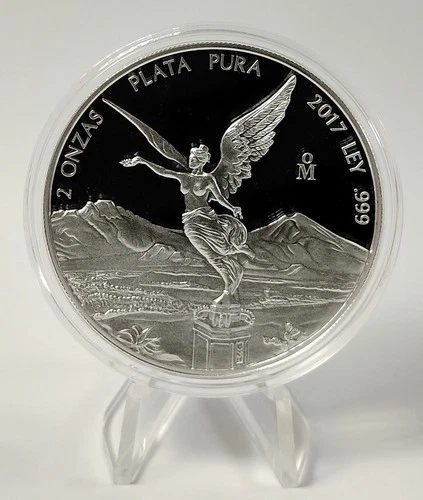 2017 Mexico 2 oz Silver Libertad Proof .999 fine silver