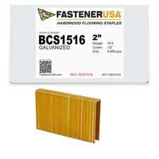 2" HARDWOOD FLOORING STAPLES BCS1516 GALV 5,000ct | BCS1516