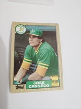 Jose Canseco 1987 Topps #620 Oakland A’s card error rare mint condition 🔥 