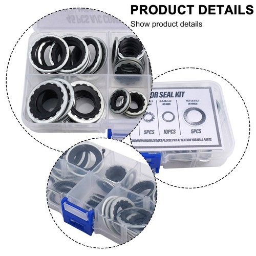 Optimal Performance Guaranteed with Automotive AC Compressor Gasket Seals 45PCS - Picture 7 of 16