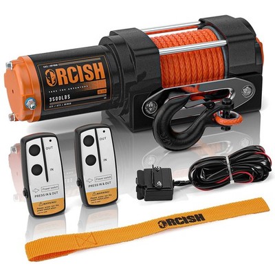 Electric Winch 3500 lb 12V DC 30 Synthetic Rope ATV UTV ORCISH Wireless Upgrade