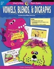 SCHOOL-TO-HOME PHONICS READERS: VOWELS, BLENDS, & DIGRAPHS By Creative Teaching