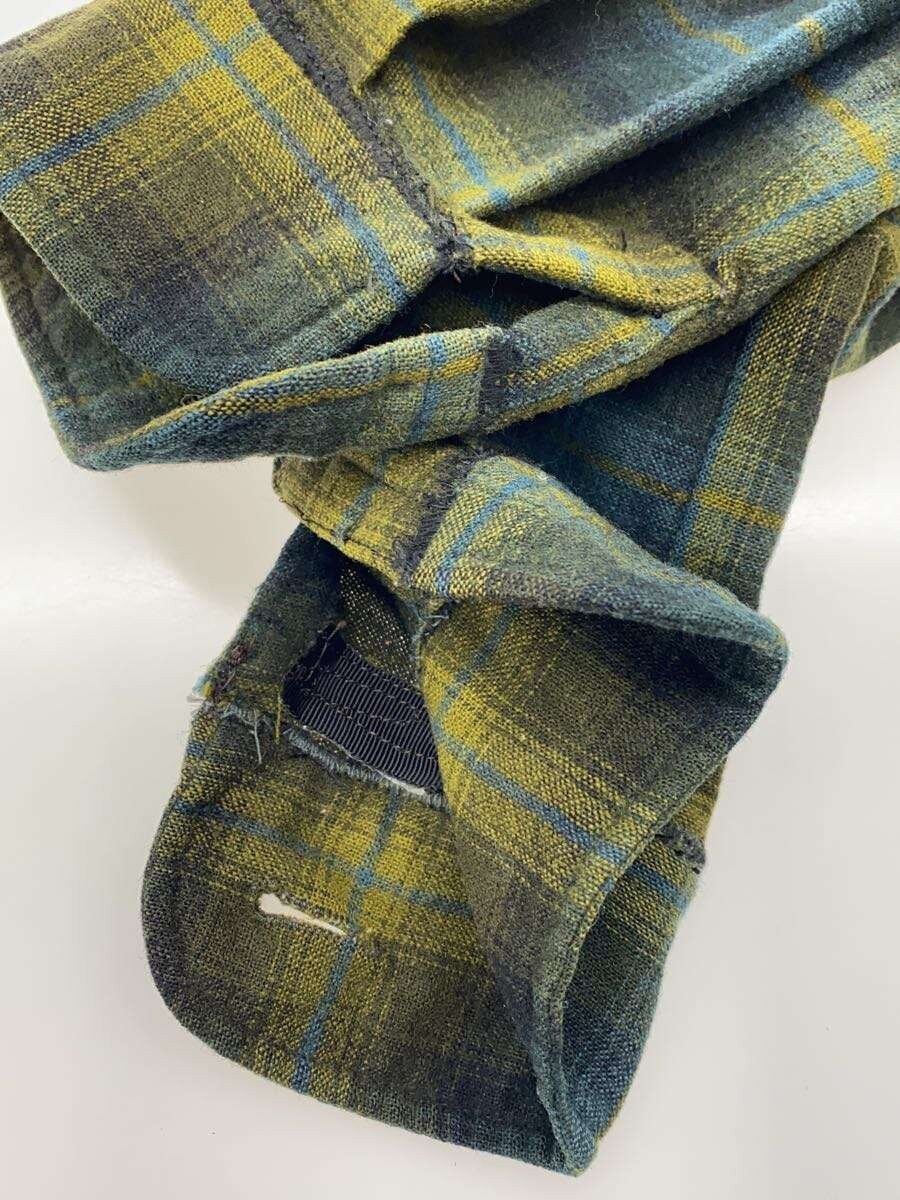 Pendleton 60s-70s Wool Check Button Jacket L Gree… - image 5