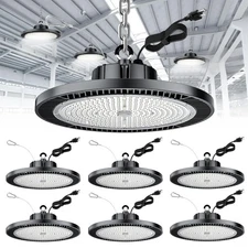 6Pack 250W High Bay Light Super High Brightness 35000lm (10000HPS) 5000K,100V...