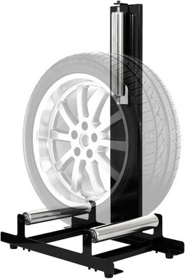 Wheel Cleaning Stand with Rollers Portable for Detailing, Coating, Polishing