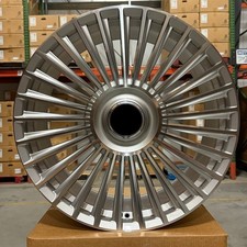 22" MULTISPOKE STYLE SILVER WHEELS RIMS BIG CAP FITS BMW 7 SERIES