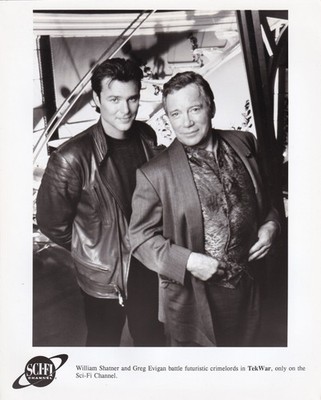 Original Pressefoto Sci Fi Film TV William Shatner & Greg Evigan in Tekwar 1994