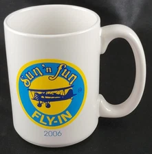Sun 'n Fun Fly-In 2006 Coffee Mug Cup White w/ Logo Lakeland Florida M Ware