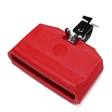 Jam Block Musical Percussion Block, Latin Drum Instrument, Plastic Red