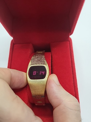 #ad MINT RARE Sears Roebuck And Co Vintage LED Watch 1970#x27;s Digital Red E7 Japan $375.00