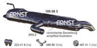 Ernst 155083 EndschalldäMpfer FüR VW