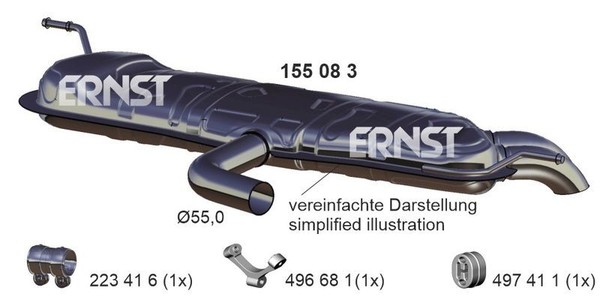 Ernst 155083 EndschalldäMpfer FüR VW-image