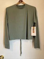 Gottex Shirt Long Sleeve Open Back Peach Skin Collection
