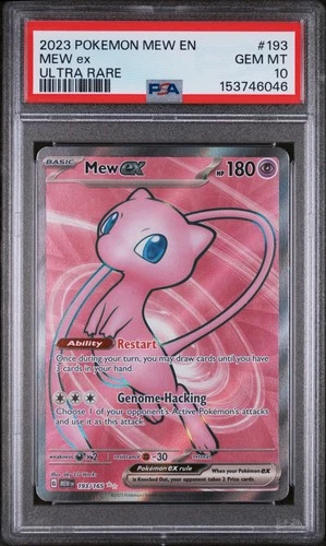 Mew ex 193/165 - Sv: Scarlet & Violet 151 Holo (PSA 10)