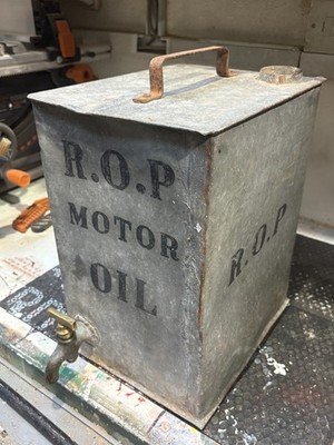 R.O.P. Russian Oil Products, Fuel Can with Brass Tap.