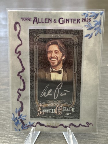 Al Pacino [Black] #MA-APA 2025 Topps Allen and Ginter Framed Mini Autograph card