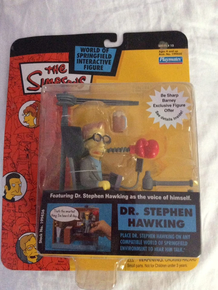 Figura de acción Playmates Toys Simpsons Dr. Stephen Hawking Foto 2 de 3