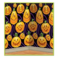Beistle Jack-O-Lantern Backdrop - Halloween Party Supply Decoration