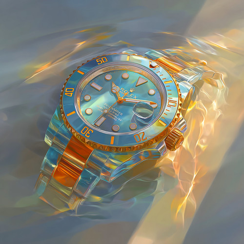 Rolex Submariner Starbuc 24x24 Giclée Art Print Ltd 1/25 Signed COA Rombley C10