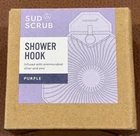 Sud Scrub Antimicrobial Shower Hook, Purple, New in Box! Free Shipping