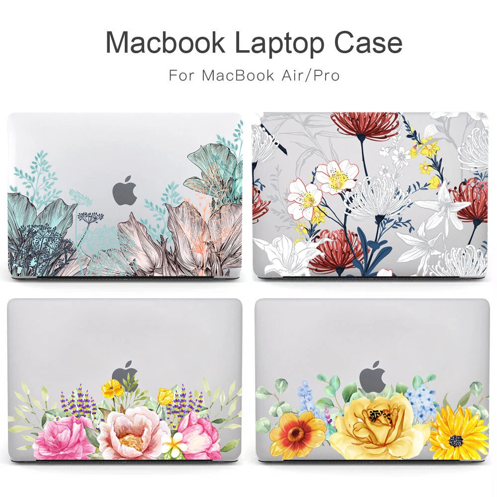 Floral macbook cheap pro case
