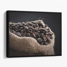 Coffee Beans Vintage Kitchen Decor Canvas Wall Art Print