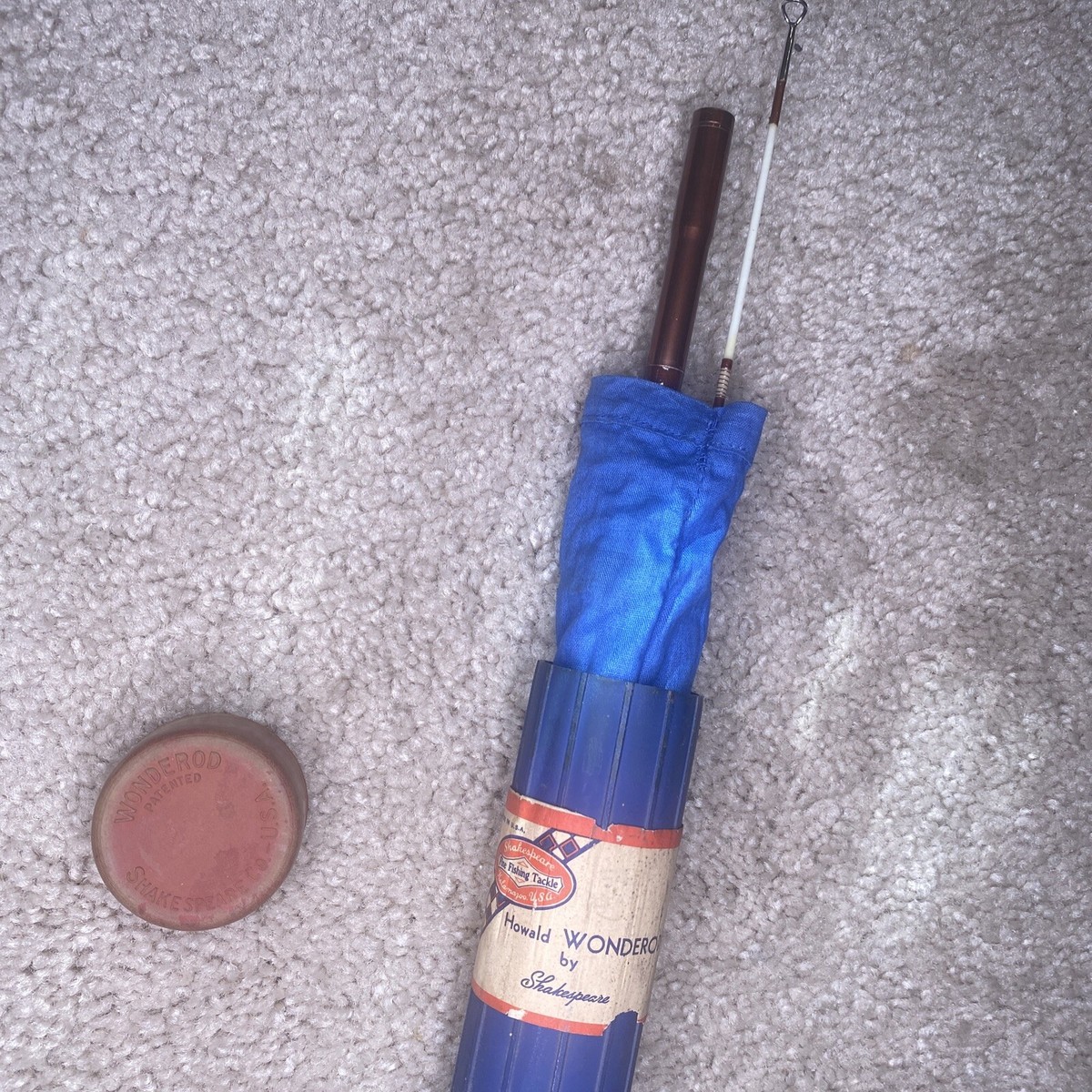 vintage Shakespeare Wonderod No.928 9ft NEVER USED! With Tube