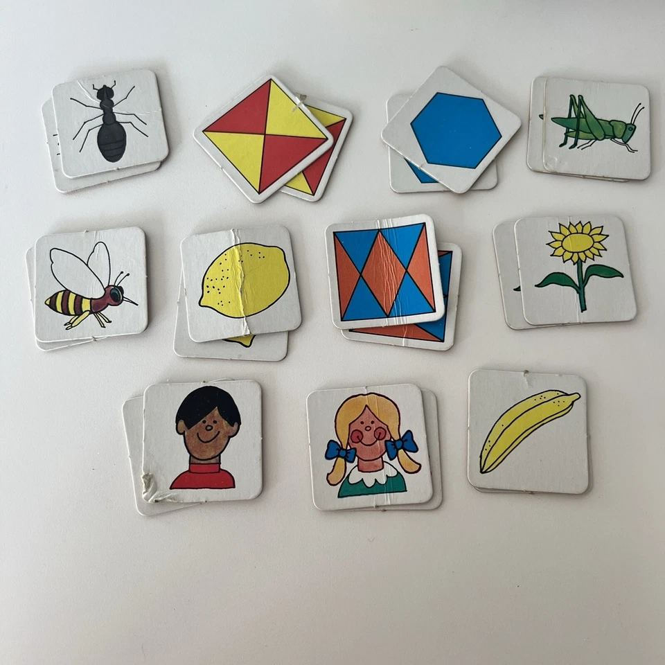 The Original Memory Card Matching Game 1980 Milton Bradley Foto 3 de 4
