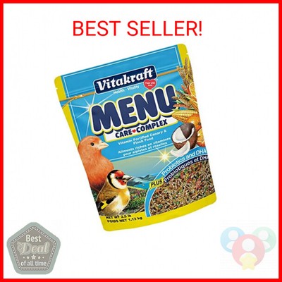 Vitakraft Menu Premium Canary and Finch Food - Vitamin-Fortified - Daily Food fo