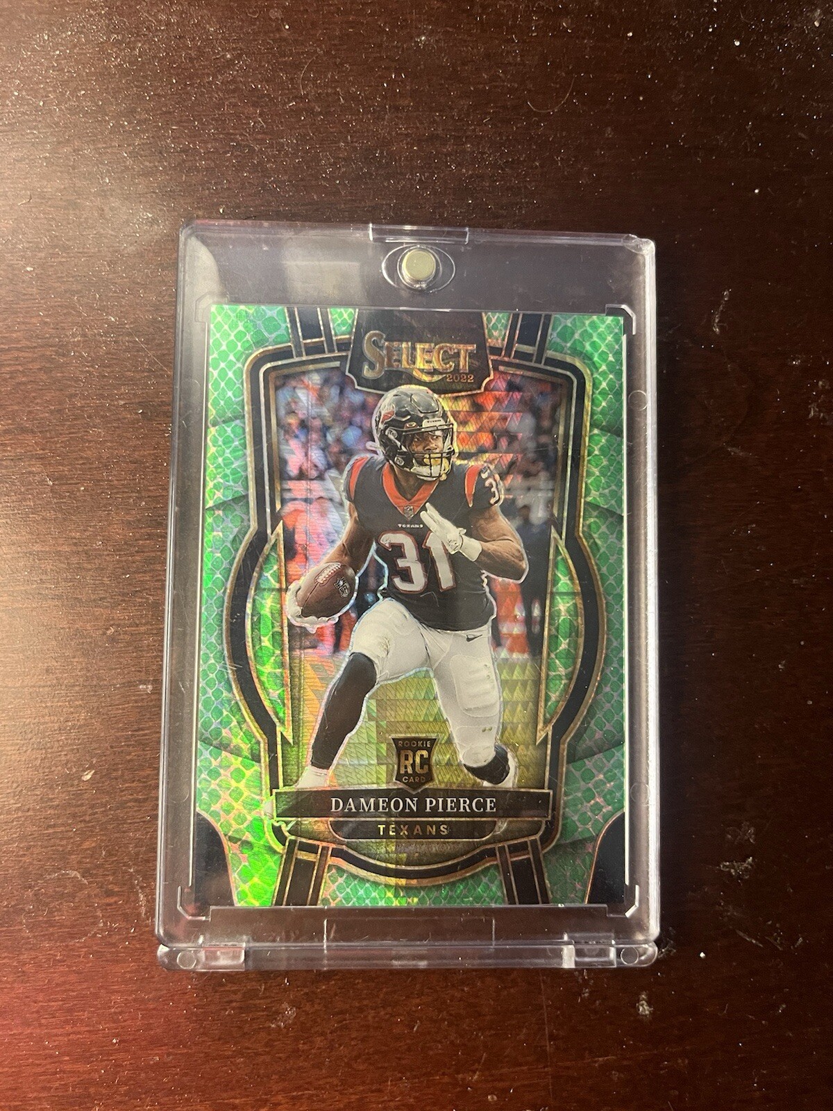 Dameon Pierce RC 2022 Select Football Club Level Dragon Scale Prizm /89 SP