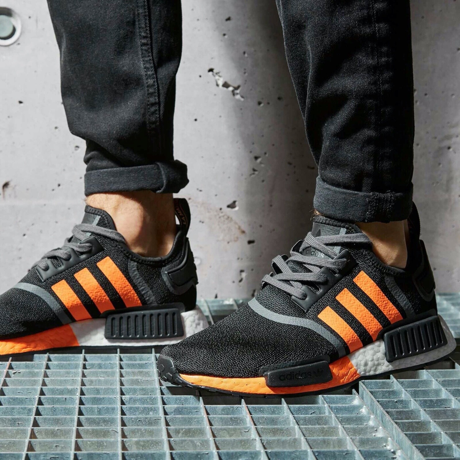 Adidas NMD R1 Screaming Orange Black G55575 Running Sneaker Fashion | eBay