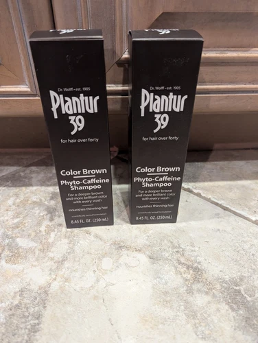 Plantur 39 Color Brown Phyto-Caffeine Shampoo, 8.45 Fl Oz - Lot of 2