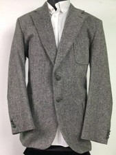 Stafford Mens Elbow Patch Wool Sport Coat Sz 44Lg