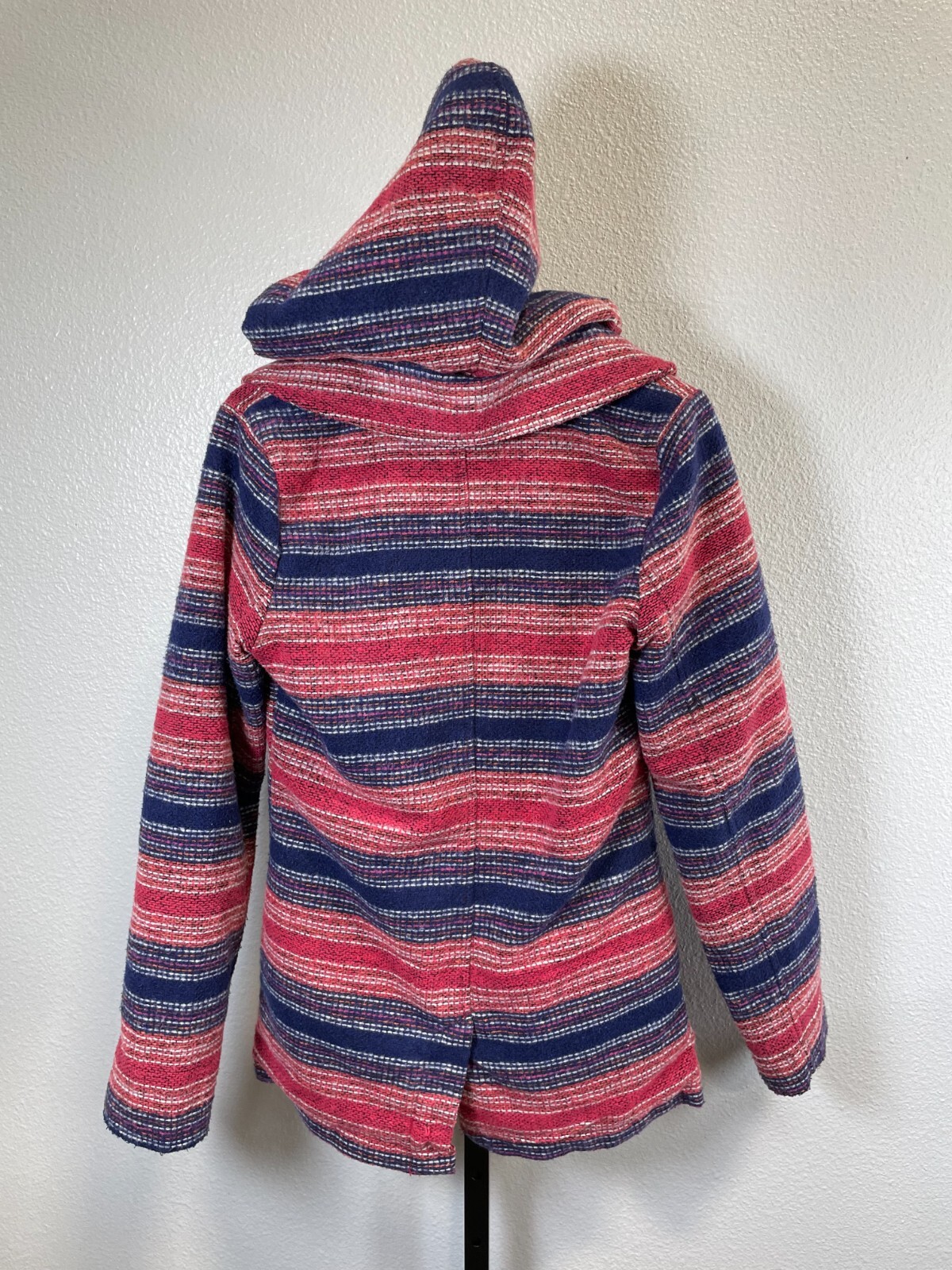 Roxy Womens Multicolor Button Up Coat Jacket Hood… - image 2