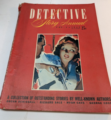 Detective Story Annual Magazine 1943 Volume 1 Collection Outstanding Stories VTG