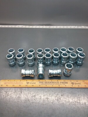 22/PACK of ETP 6075S Compression Type EMT 3/4'' Conduit Couplings Fittings. 