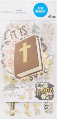 Easter Christian Catholic Faith Hope Love Risen Recollections Die-cuts Stickers