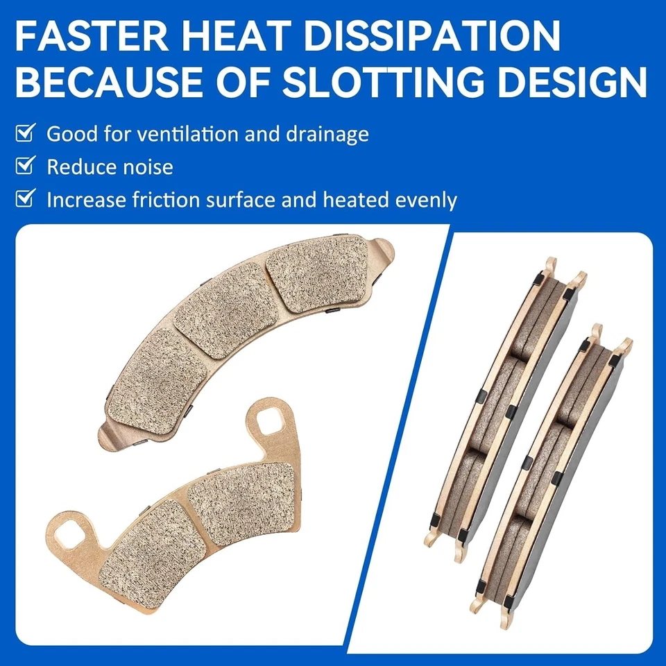 Front & Rear Brake Pads Sintered for Polaris RZR-Turbo-R RZR-PRO-R 2022-2023 - Image 3 of 4