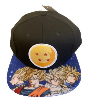 DRAGON BALL Z Crystal Ball SNAPBACK HAT Black Goku Bioworld