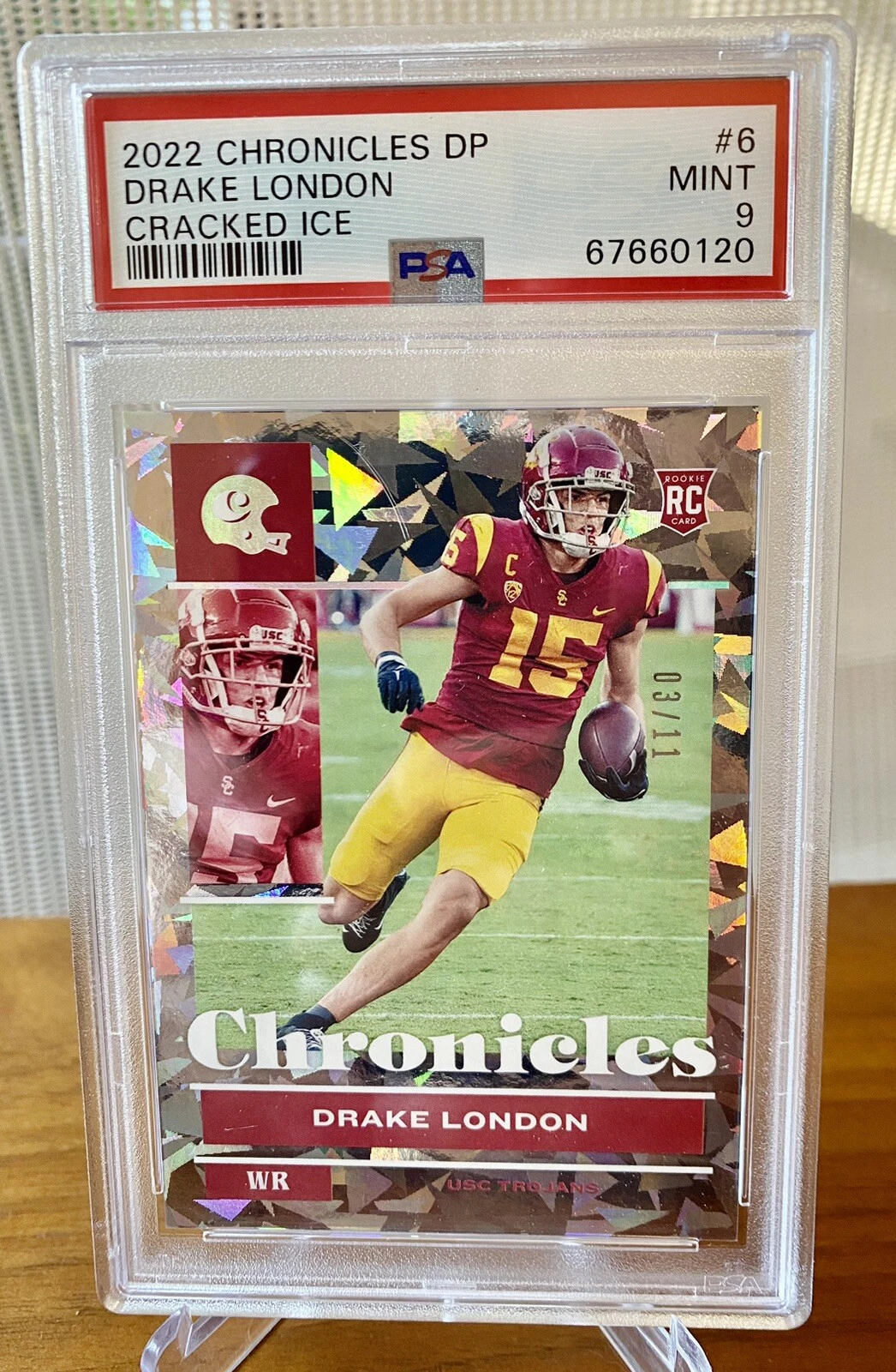 Drake London Panini Chronicles Draft Picks #6 Cracked Ice
