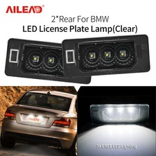 For Bmw 12345-series Sav Full Ledwhite License Plate Light Tag Lamp Pair