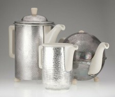 Juego De Café Y Té WMF Art Deco Modernista Bauhaus De 3 Piezas Hecho En Alemania