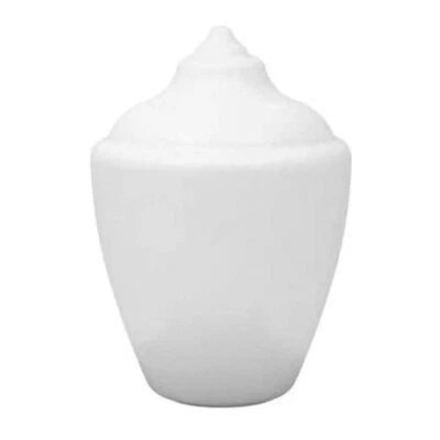 KastLite Polyethylene Neckless White Acorn | 16.65" Height x 5.25" Opening