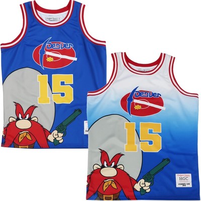 Yosemite Sam Denver Nuggets Mens Headgear Classics Embroidered Basketball Jersey