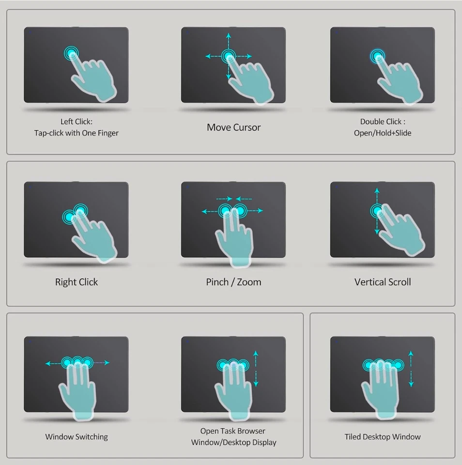 Trackpad Touchpad for PC, Wired Ultra Slim Trackpad, Sensitive TouchPads with No - Image 2 of 4