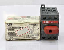 ABB OT25E3 DISCONNECT SWITCH 1CA022283R8630 25A 600VAC