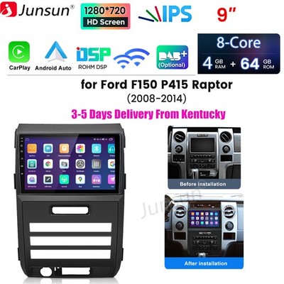 For Ford F150 F-150 2008-2014 Carplay 4+64GB Android15 Car Stereo Radio GPS Navi