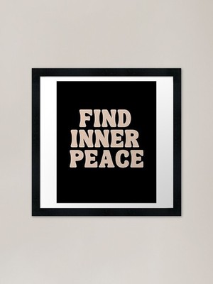 Find Inner Peace Gerahmter Kunstdruck Gerahmtes Wandbild Poster Leinwanddruck Bild