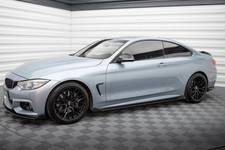 Seitenschweller Ansatz (Paar) passend f�r BMW 4er Coupe M-Paket F32 roter Kern +