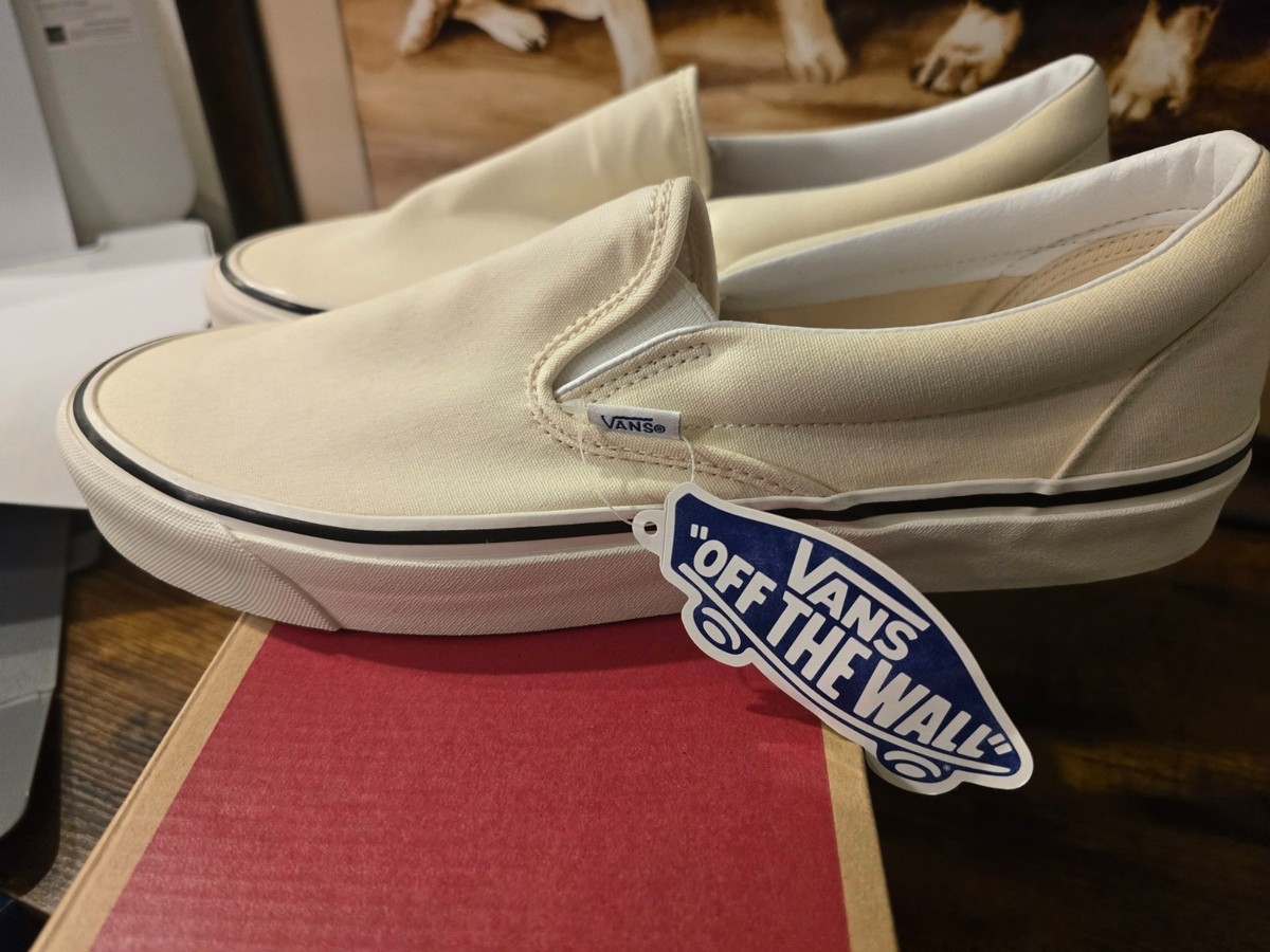 ヴぁん品 Vans Classic Slip-On 98 DX Anaheim Factory VN0A3JEXQWP OG White